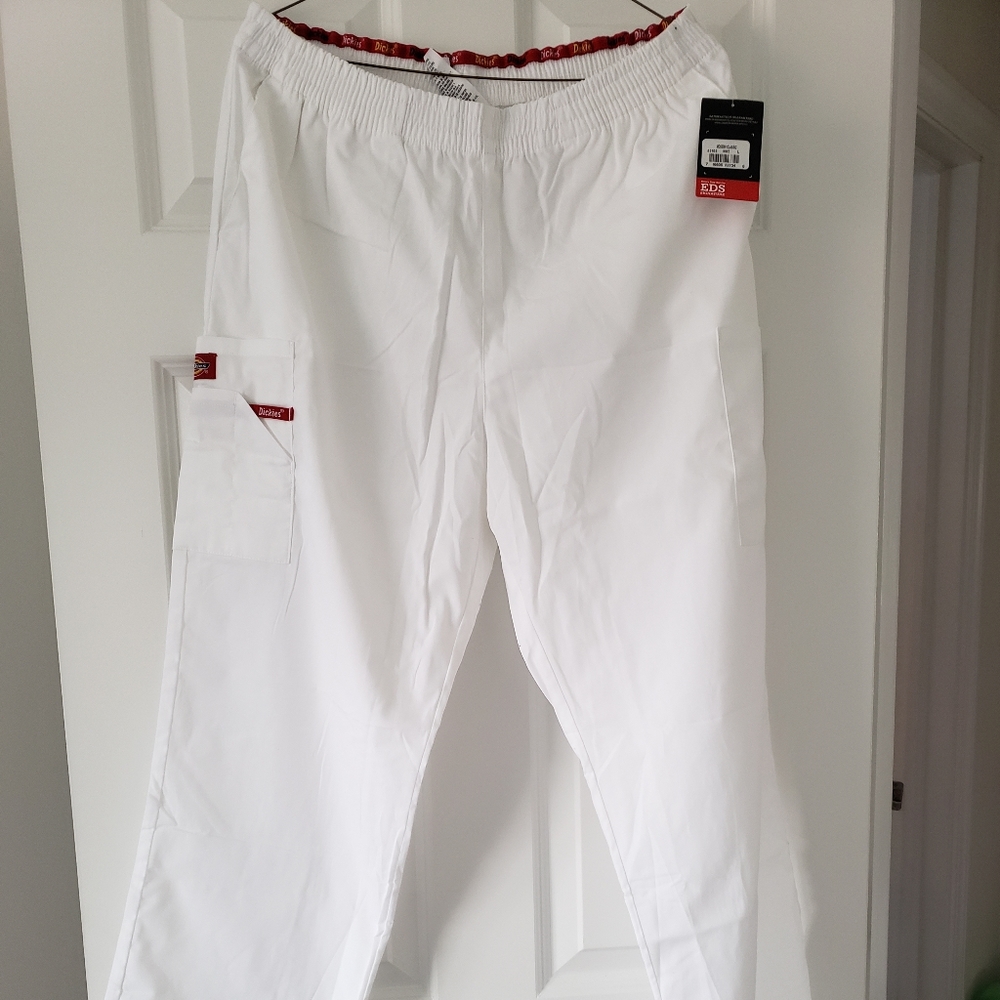 Dickie White Pant with Pocket Scrub
